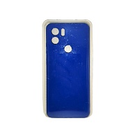 Чехол Silicone Cover с защитой камеры блестящий для Xiaomi Redmi A1+ (синий)