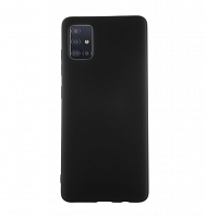 Чехол силиконовый Samsung Galaxy A51 (черный)