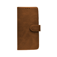 Чехол-книжка с застежкой Xiaomi Redmi 9 (коричневый)