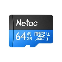 Карта памяти Netac MicroSD 64Gb Class 10 (Model P500)